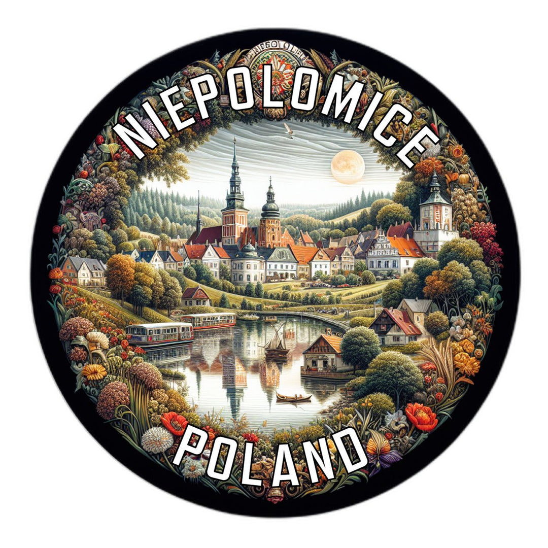 Niepolomice Poland Souvenir Die Cut Flat Magnet Image 1