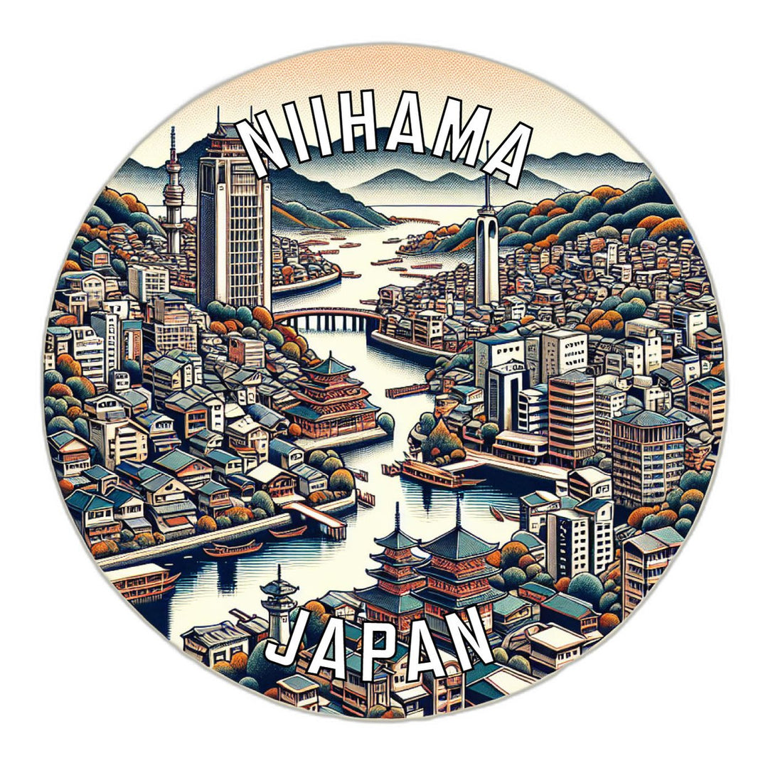 Niihama Japan Souvenir Die Cut Flat Magnet Image 1