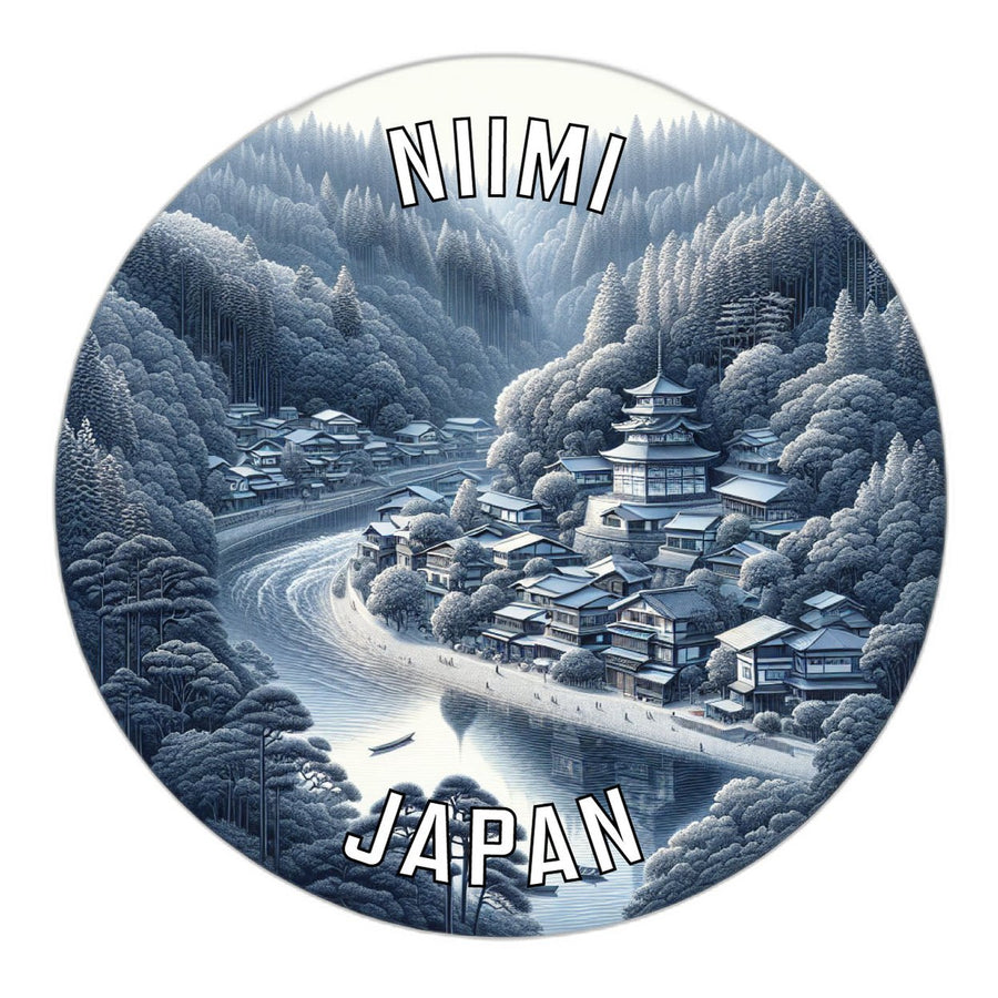 Niimi Japan Souvenir Die Cut Flat Magnet Image 1