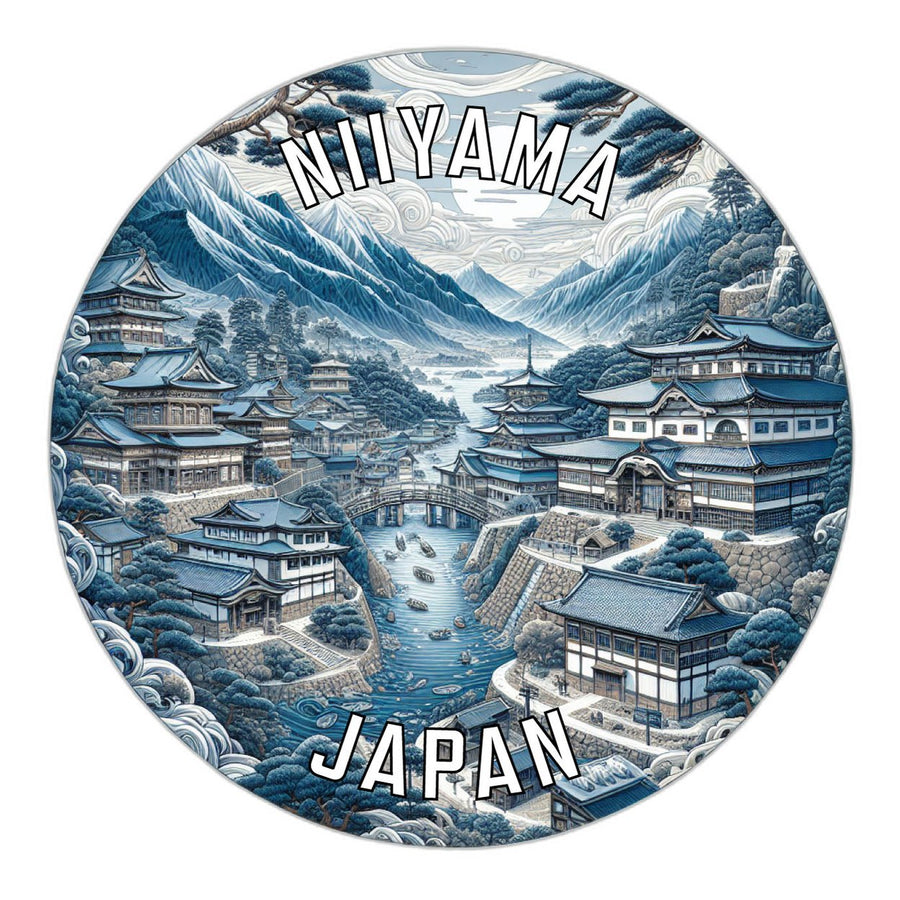 Niiyama Japan Souvenir Die Cut Flat Magnet Image 1