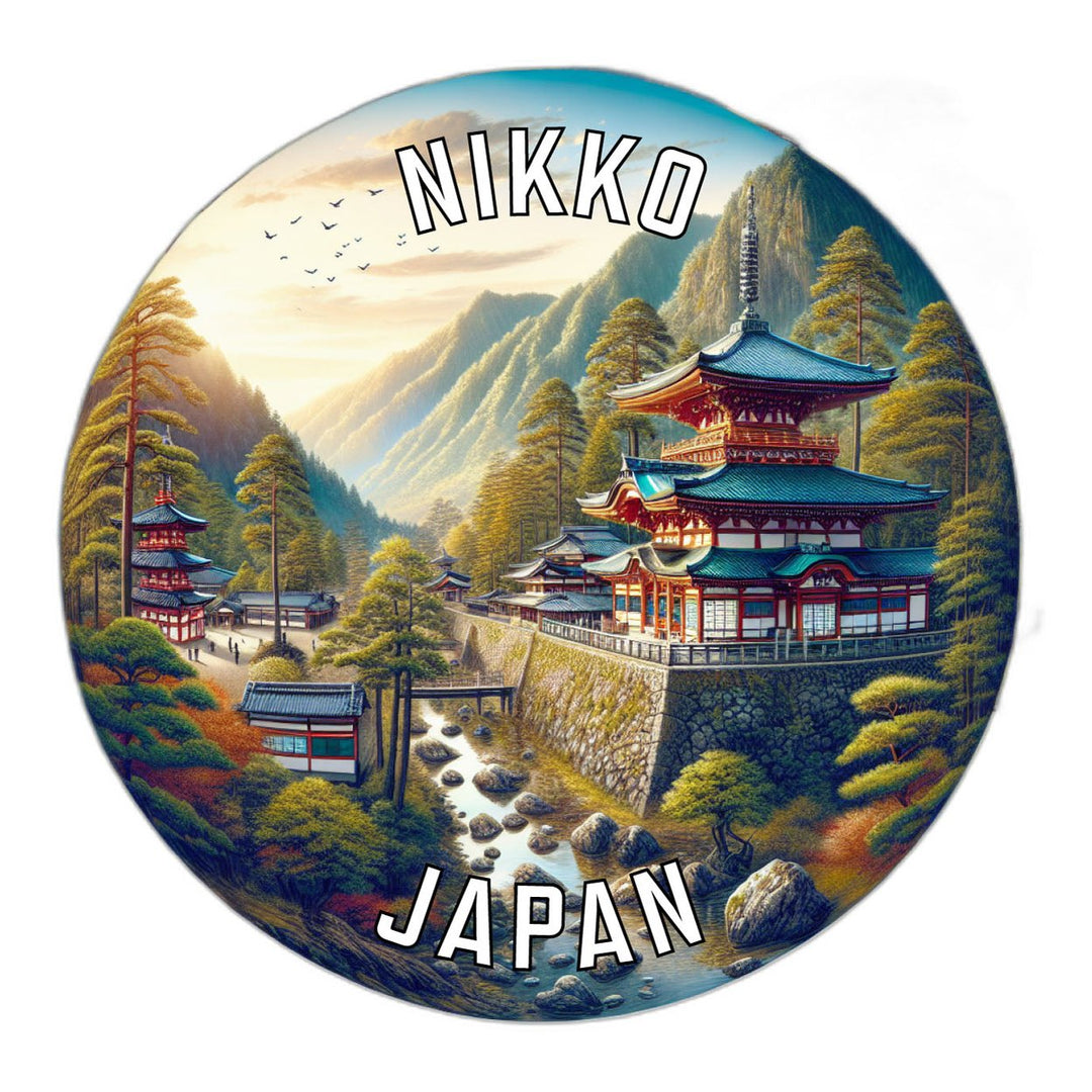 Nikko Japan Souvenir Die Cut Flat Magnet Image 1