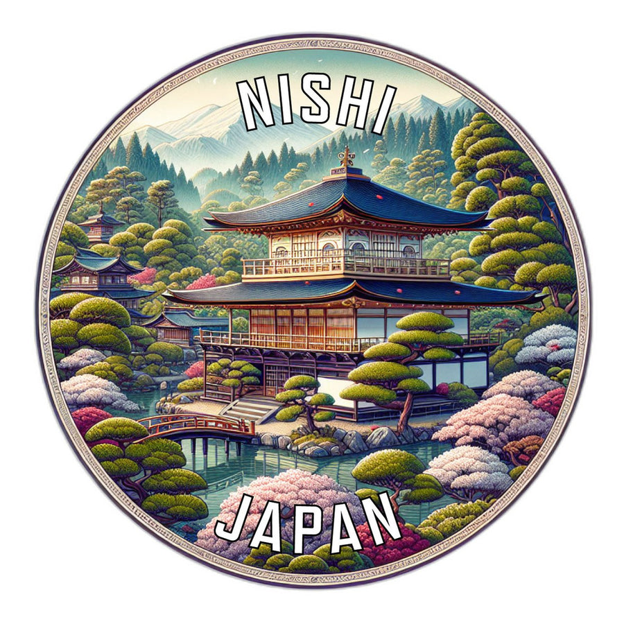 Nishi Japan Souvenir Die Cut Flat Magnet Image 1