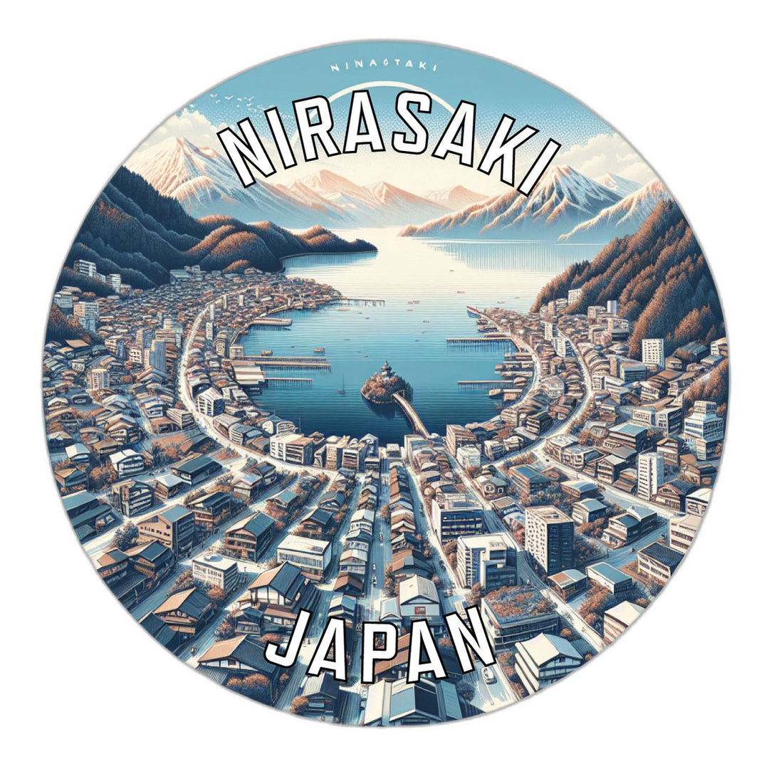 Nirasaki Japan Souvenir Die Cut Flat Magnet Image 1