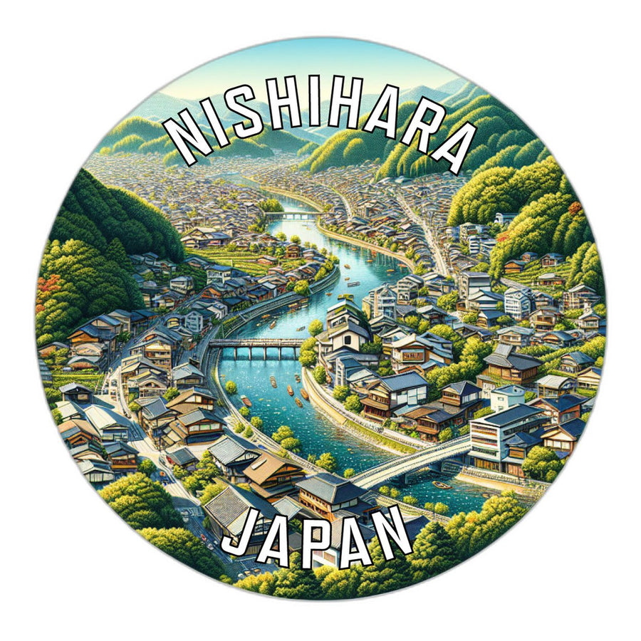 Nishihara Japan Souvenir Die Cut Flat Magnet Image 1