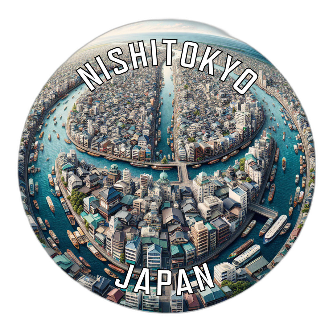 Nishitokyo Japan Souvenir Die Cut Flat Magnet Image 1