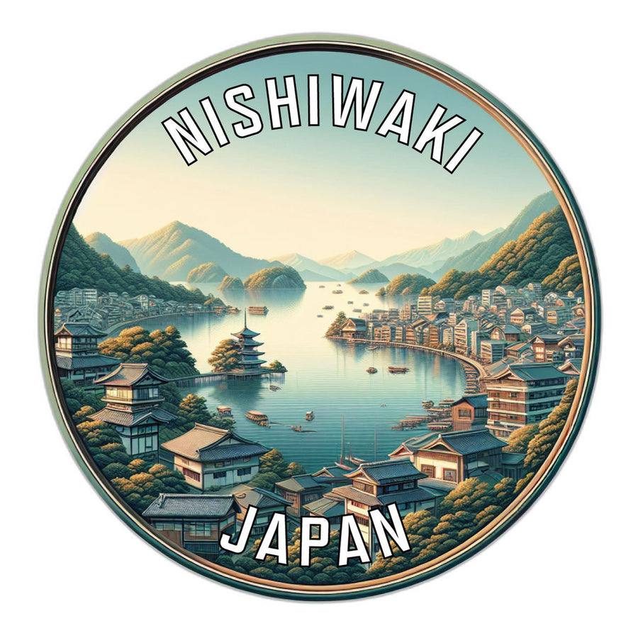 Nishiwaki Japan Souvenir Die Cut Flat Magnet Image 1