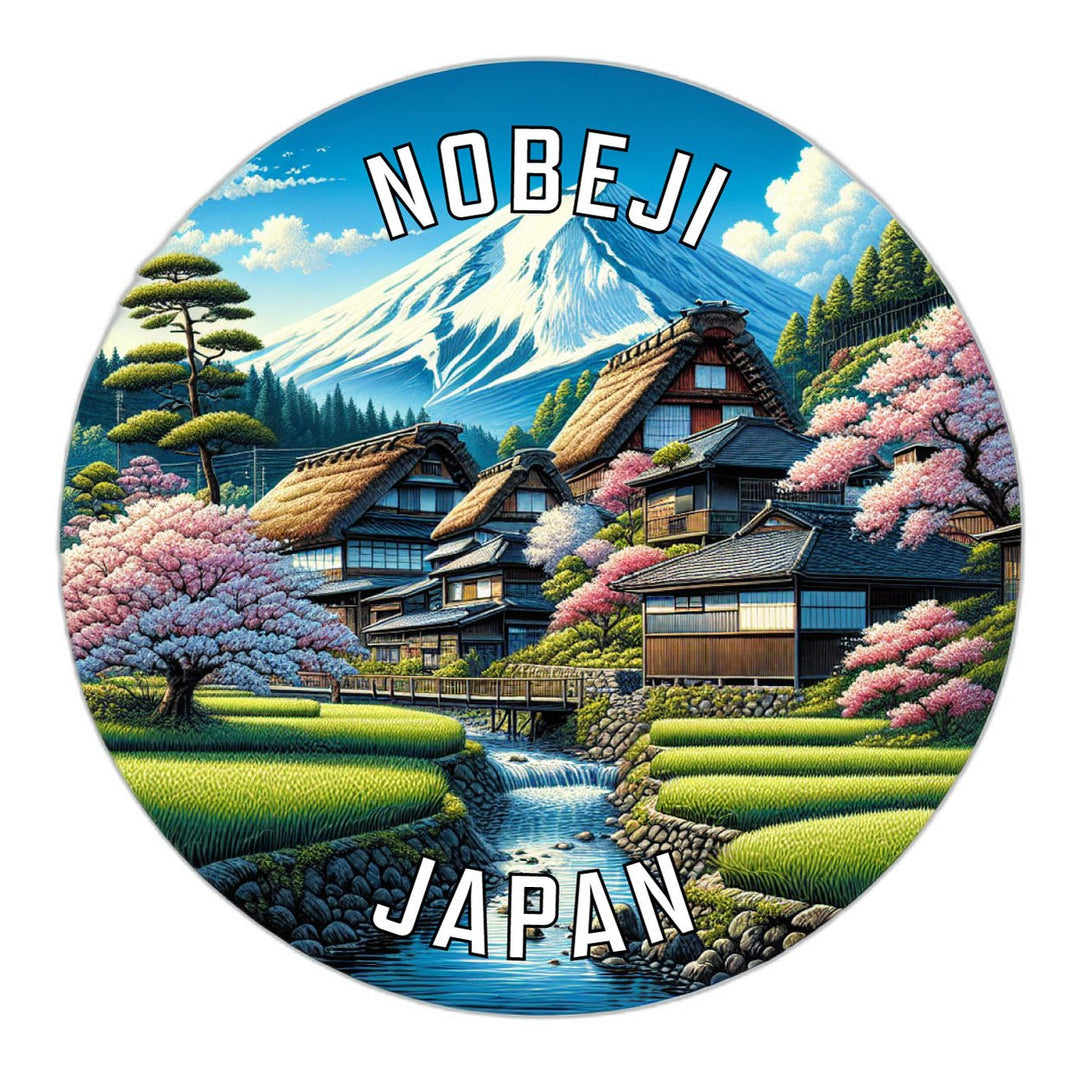 Nobeji Japan Souvenir Die Cut Flat Magnet Image 1