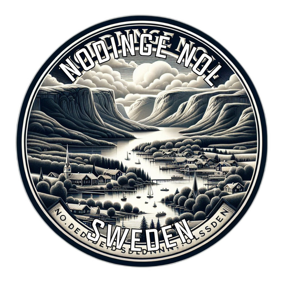 Nodinge Nol Sweden Souvenir Die Cut Flat Magnet Image 1