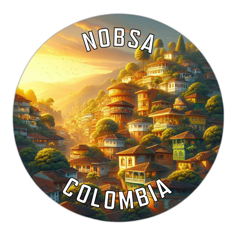 Nobsa Colombia Souvenir Die Cut Flat Magnet Image 1