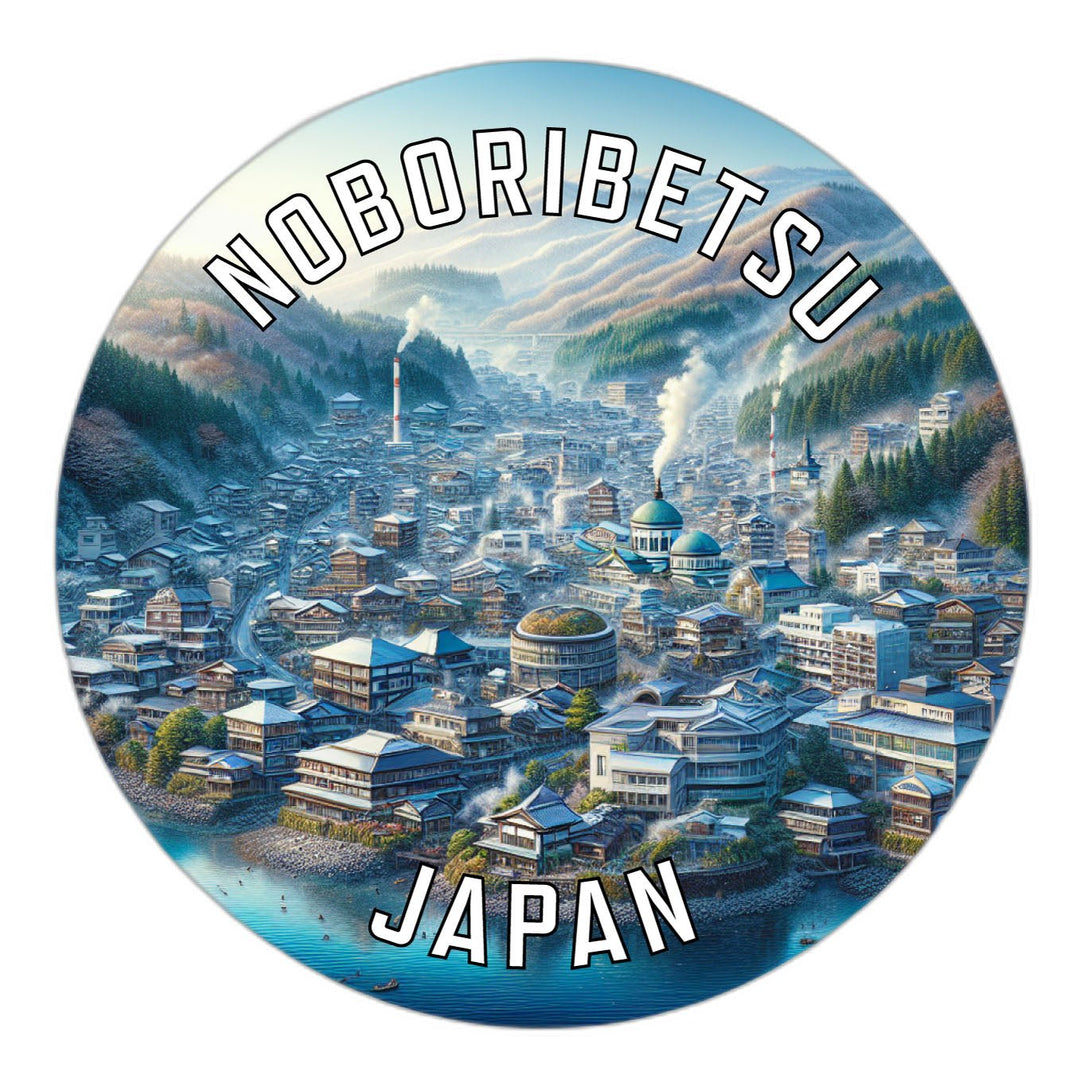 Noboribetsu Japan Souvenir Die Cut Flat Magnet Image 1