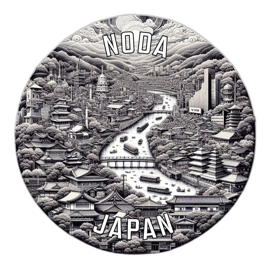 Noda Japan Souvenir Die Cut Flat Magnet Image 1