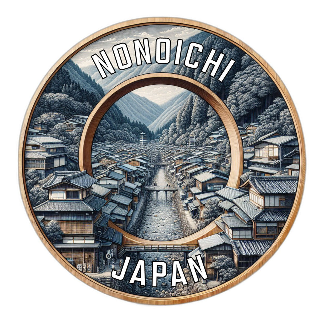 Nonoichi Japan Souvenir Die Cut Flat Magnet Image 1