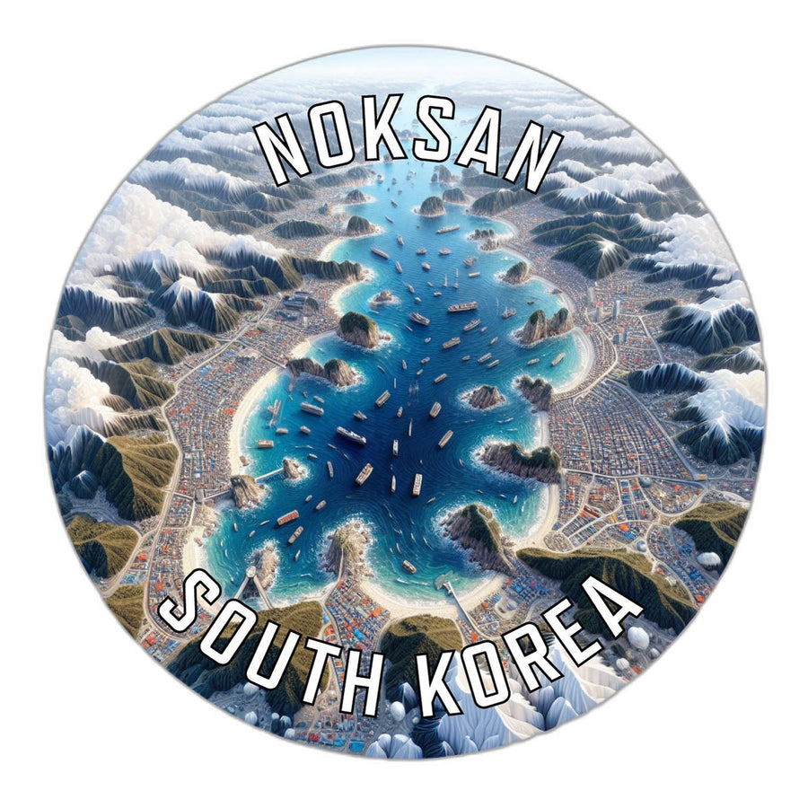 Noksan Korea South Souvenir Die Cut Flat Magnet Image 1