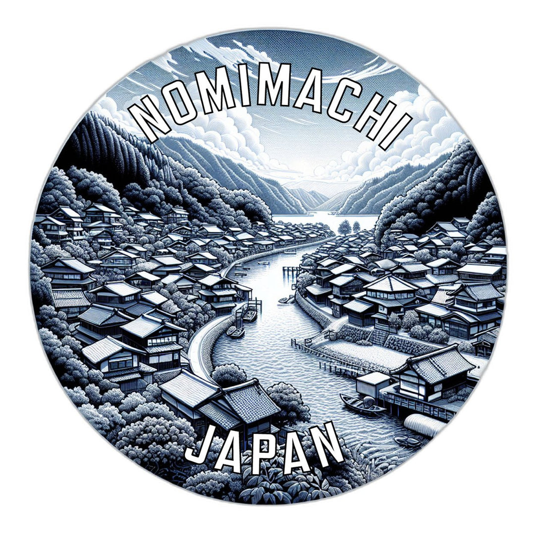 Nomimachi Japan Souvenir Die Cut Flat Magnet Image 1