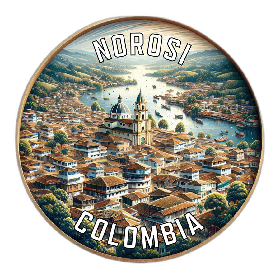 Norosi Colombia Souvenir Die Cut Flat Magnet Image 1