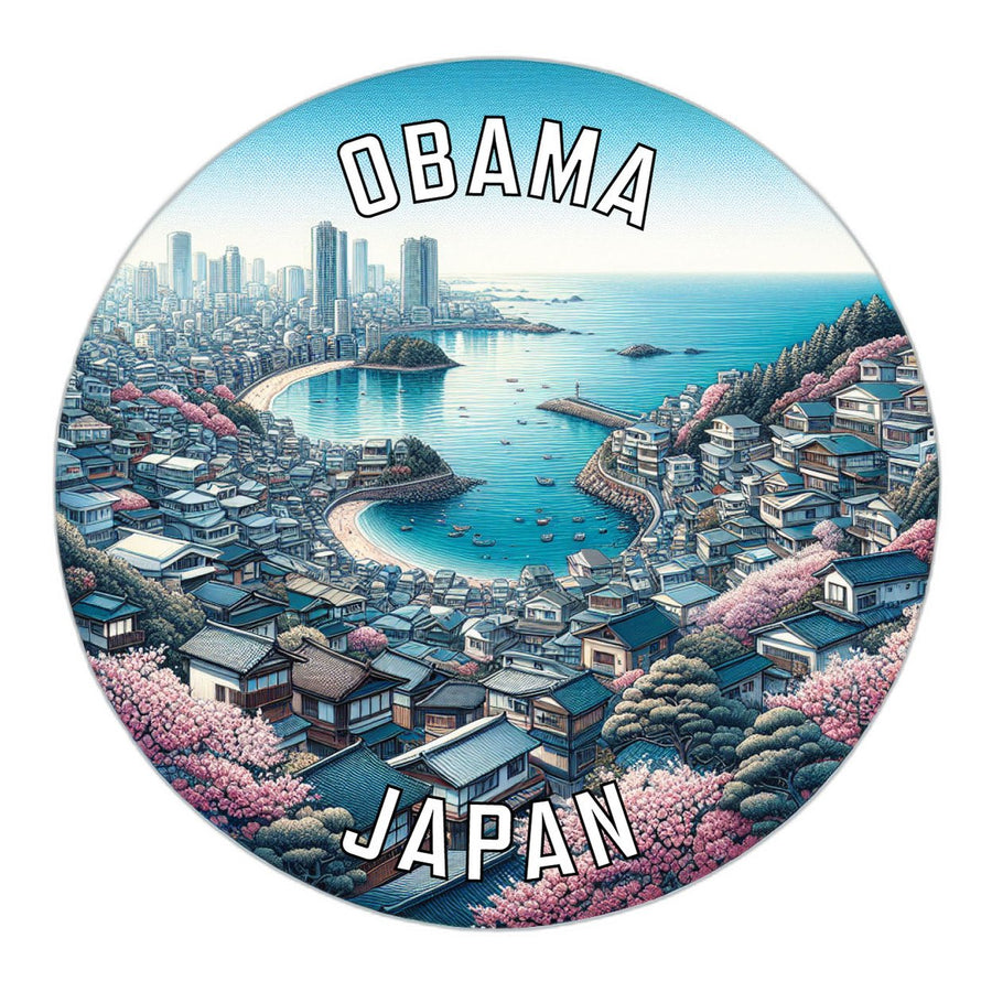 Obama Japan Souvenir Die Cut Flat Magnet Image 1