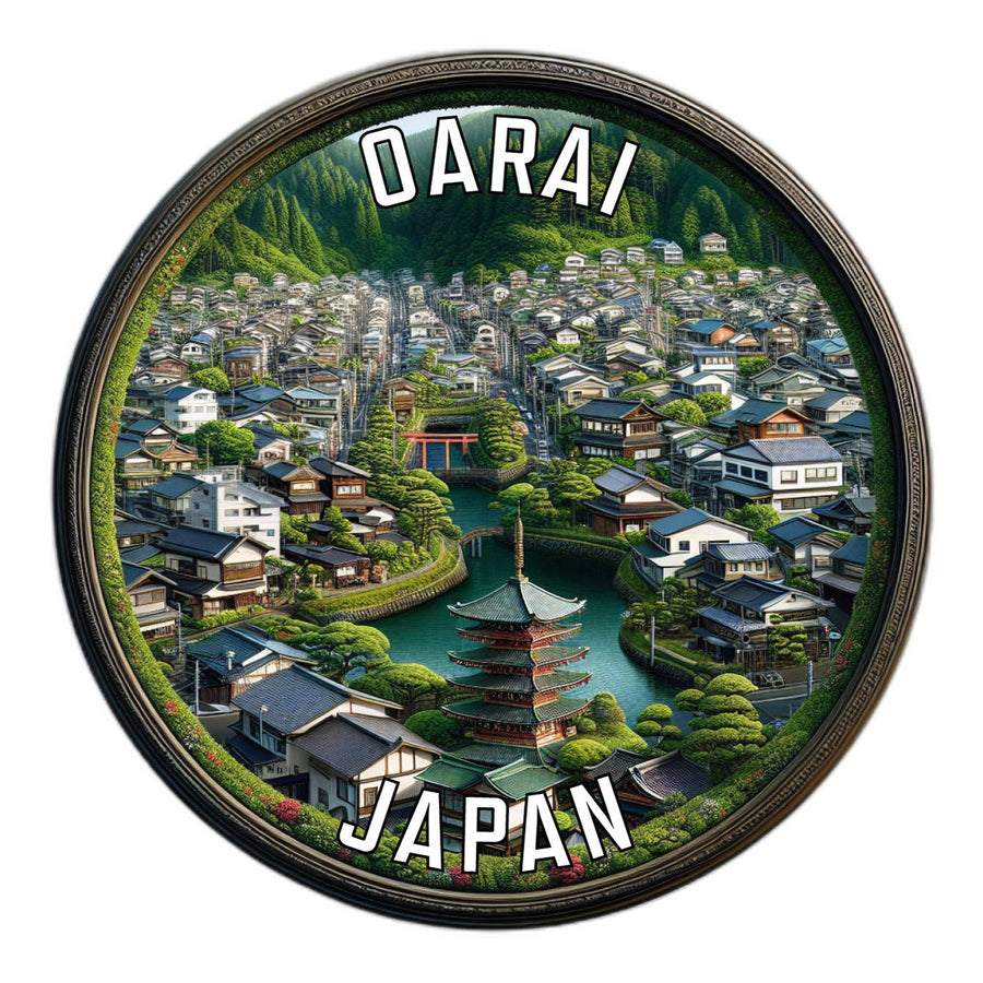 Oarai Japan Souvenir Die Cut Flat Magnet Image 1