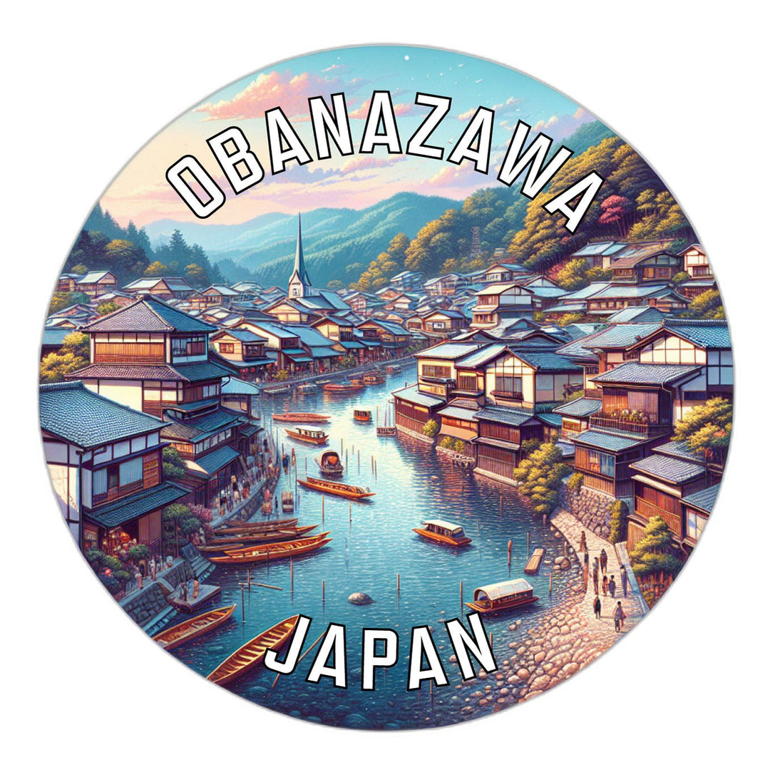 Obanazawa Japan Souvenir Die Cut Flat Magnet Image 1