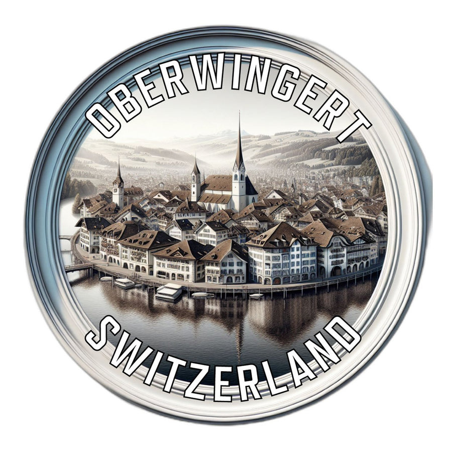 Oberwingert Switzerland Souvenir Die Cut Flat Magnet Image 1