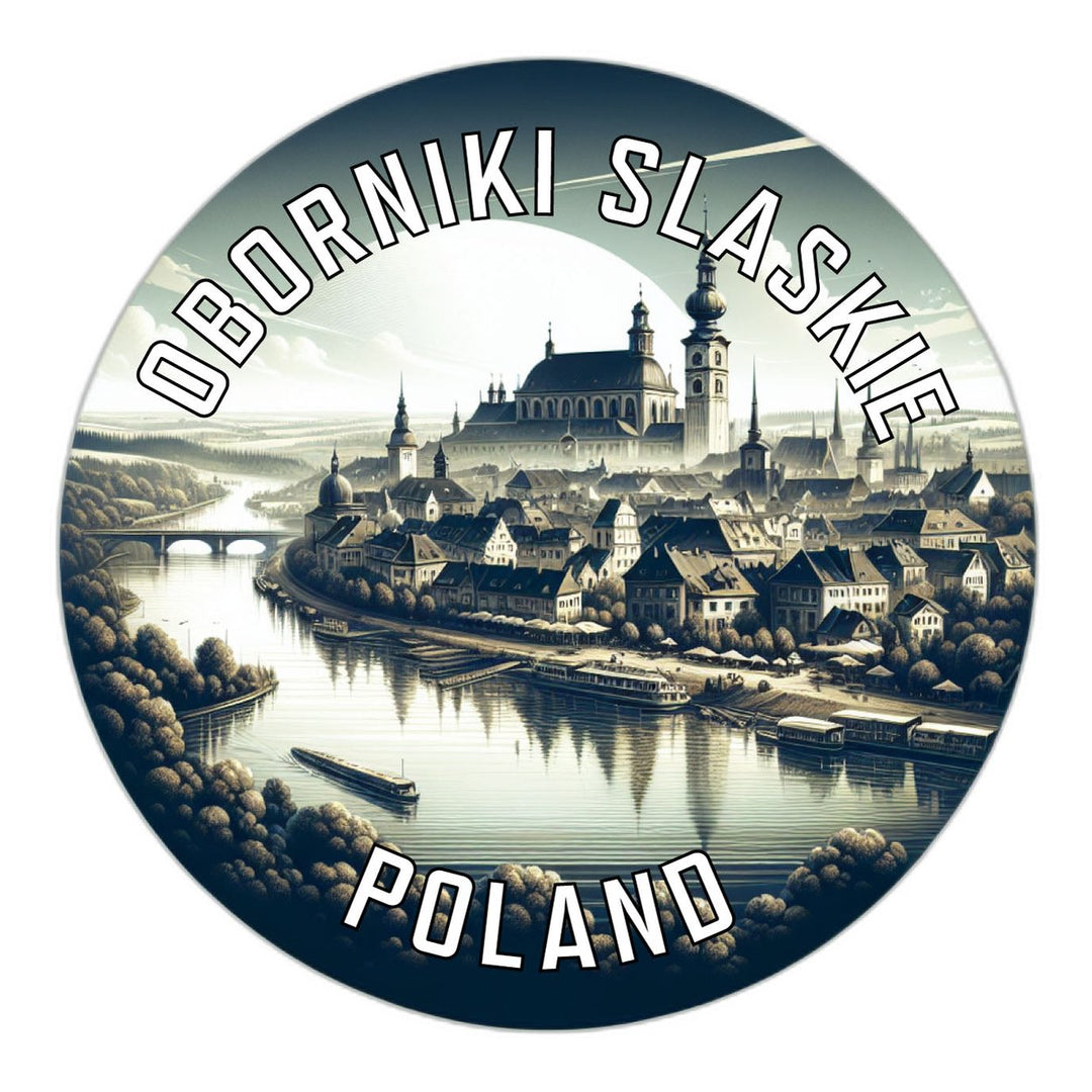 Oborniki Slaskie Poland Souvenir Die Cut Flat Magnet Image 1