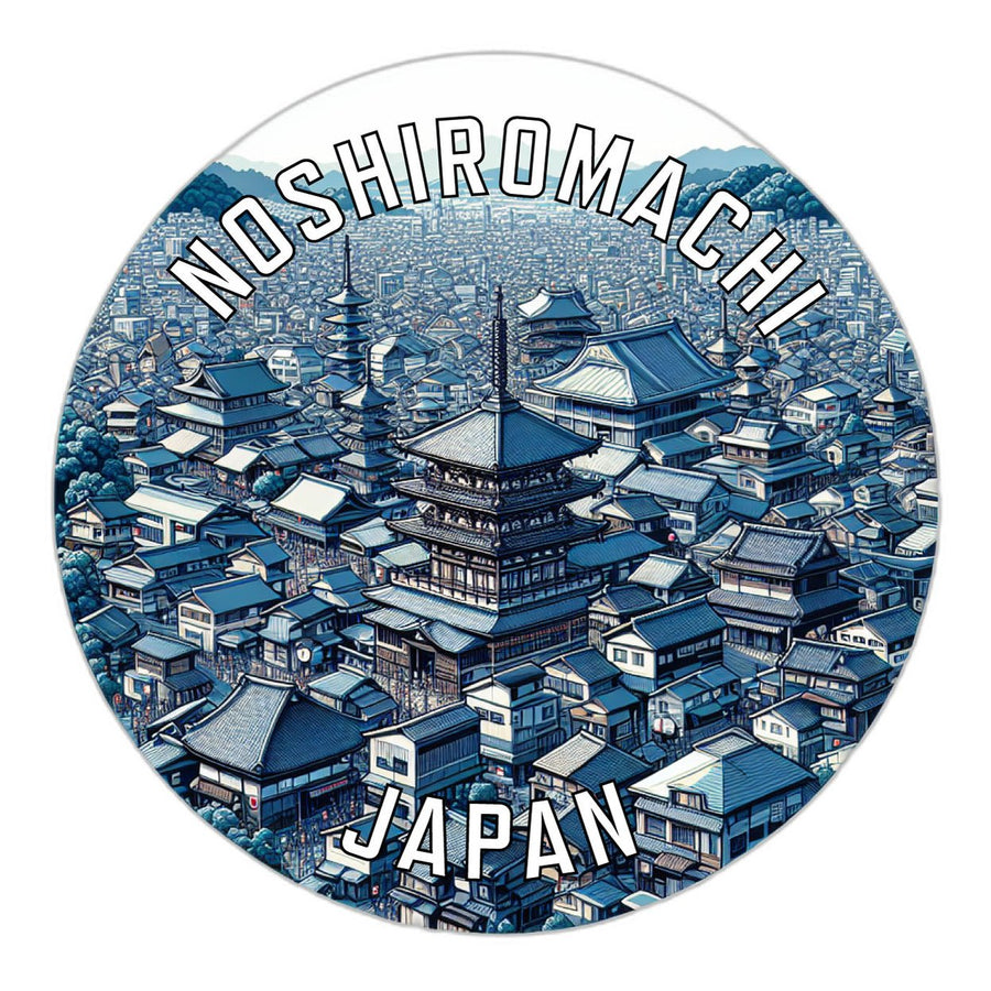 Noshiromachi Japan Souvenir Die Cut Flat Magnet Image 1