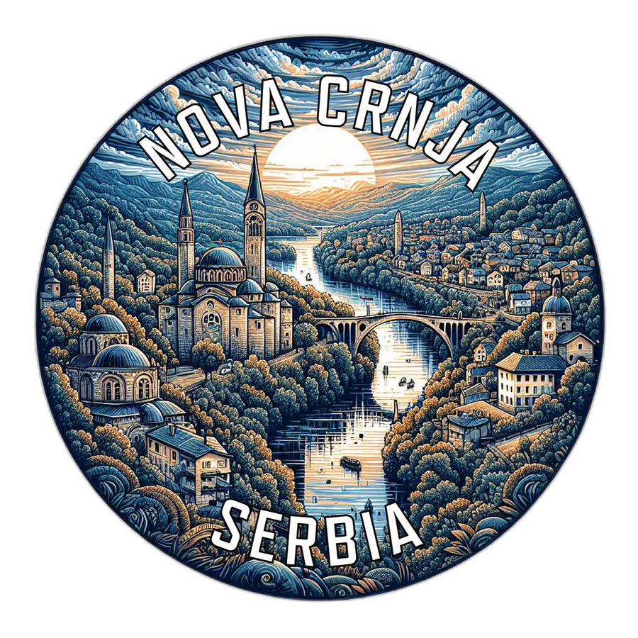 Nova Crnja Serbia Souvenir Die Cut Flat Magnet Image 1