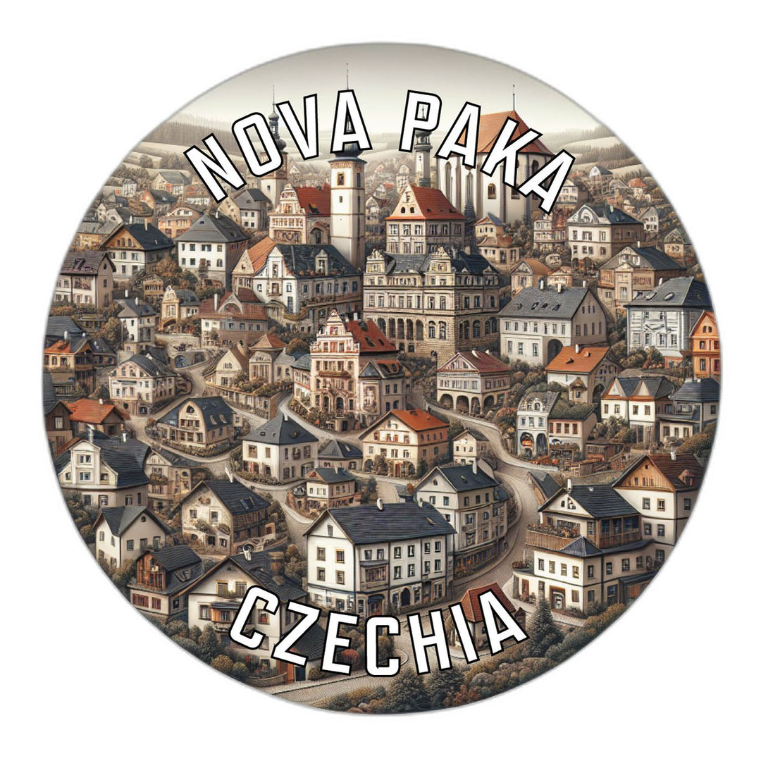 Nova Paka Czechia Souvenir Die Cut Flat Magnet Image 1