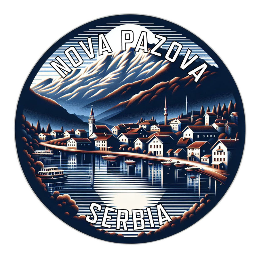 Nova Pazova Serbia Souvenir Die Cut Flat Magnet Image 1