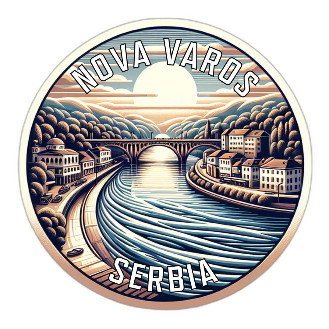 Nova Varos Serbia Souvenir Die Cut Flat Magnet Image 1