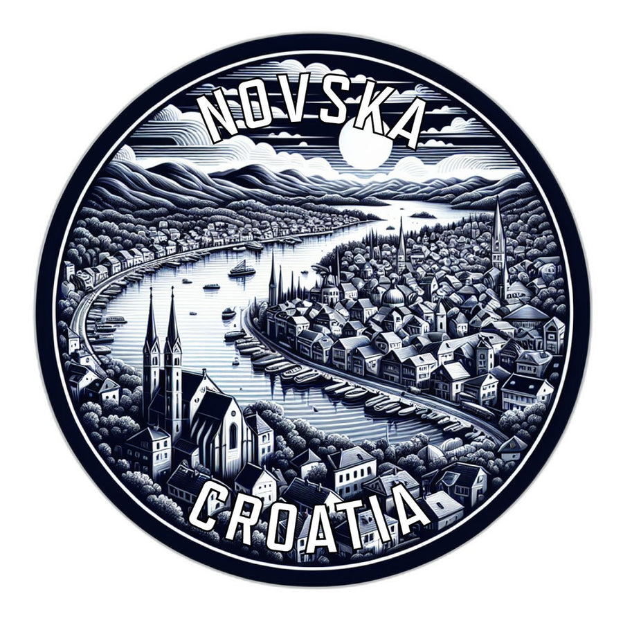 Novska Croatia Souvenir Die Cut Flat Magnet Image 1