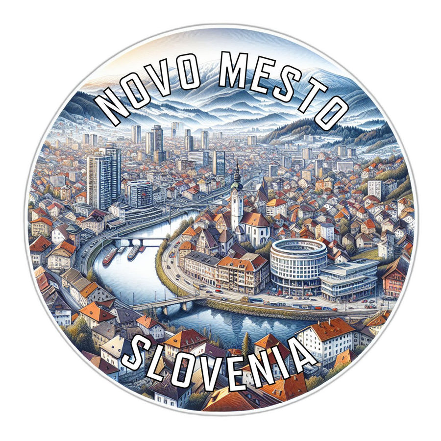 Novo Mesto Slovenia Souvenir Die Cut Flat Magnet Image 1