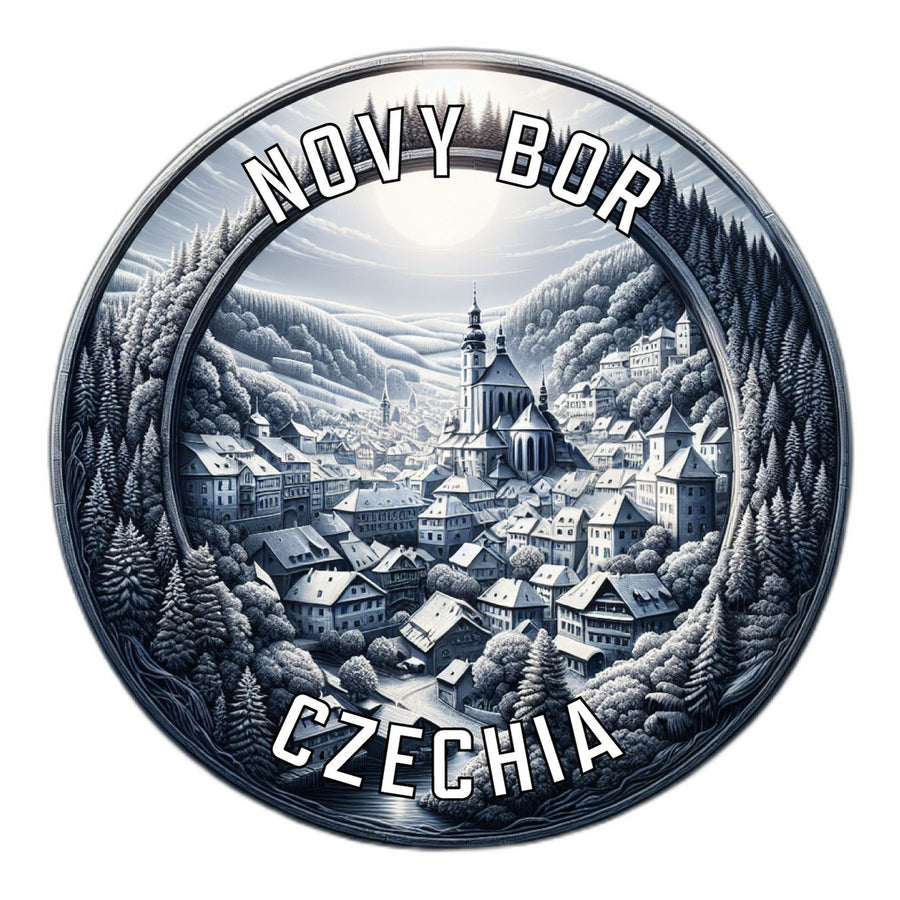 Novy Bor Czechia Souvenir Die Cut Flat Magnet Image 1