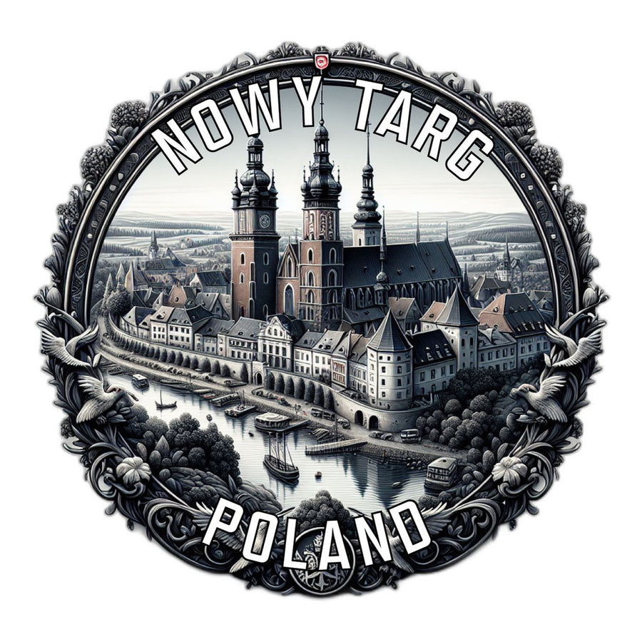 Nowy Targ Poland Souvenir Die Cut Flat Magnet Image 1