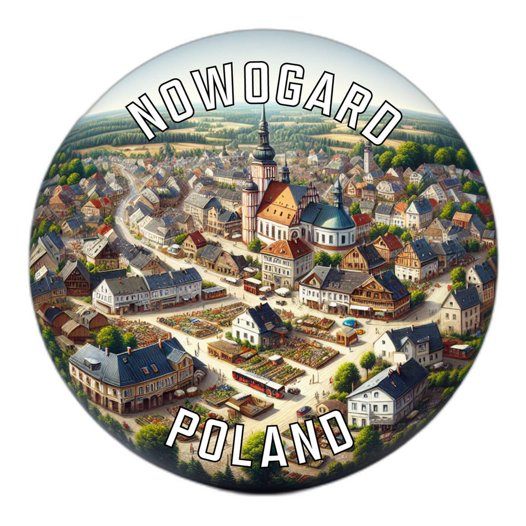 Nowogard Poland Souvenir Die Cut Flat Magnet Image 1