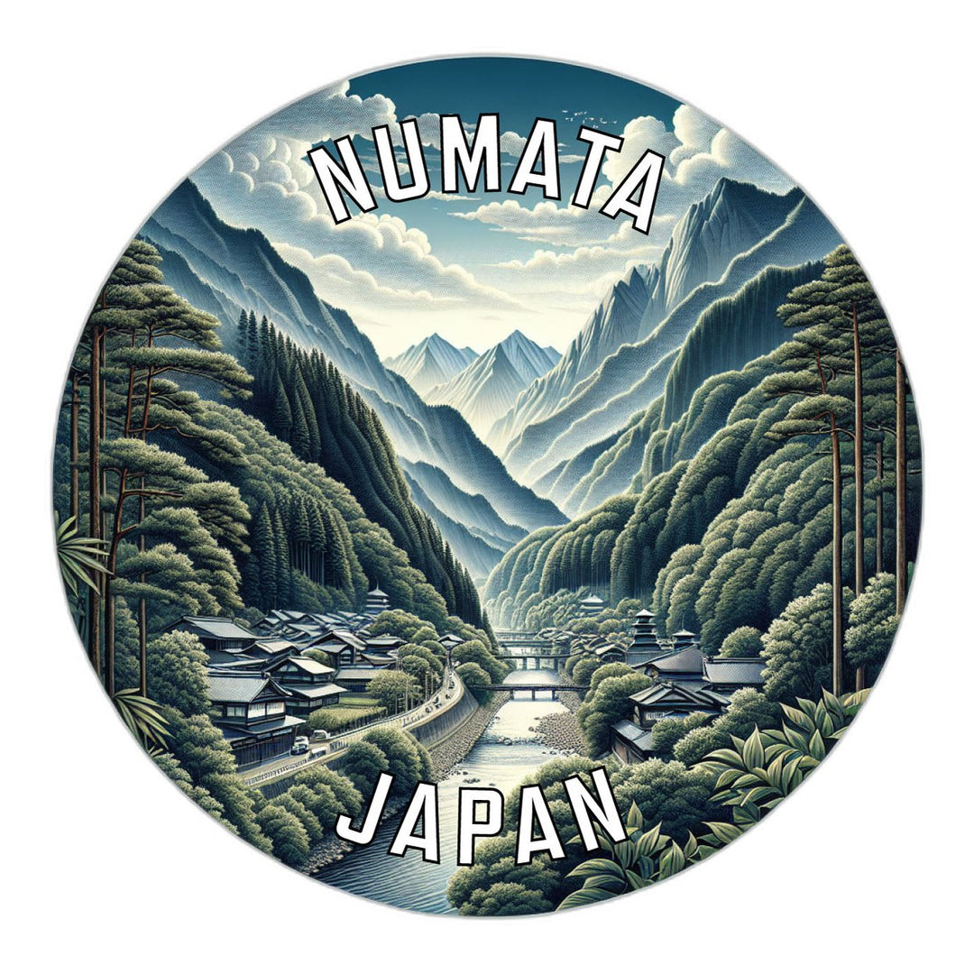 Numata Japan Souvenir Die Cut Flat Magnet Image 1