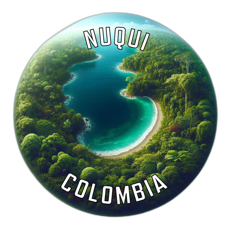 Nuqui Colombia Souvenir Die Cut Flat Magnet Image 1