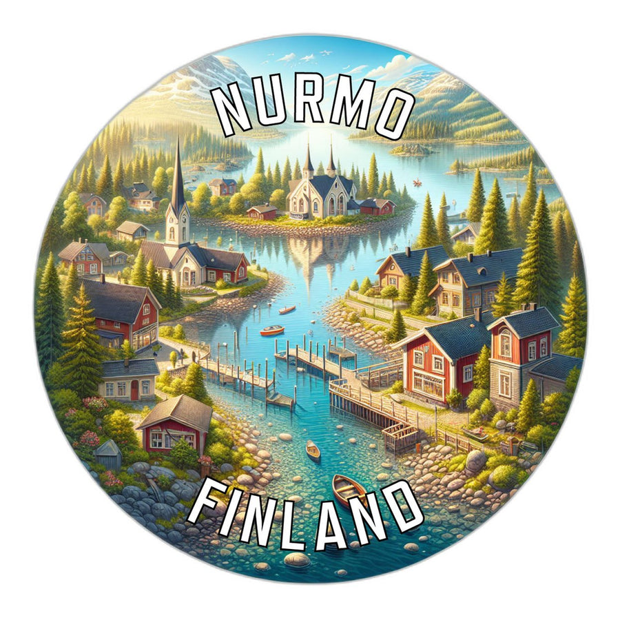 Nurmo Finland Souvenir Die Cut Flat Magnet Image 1