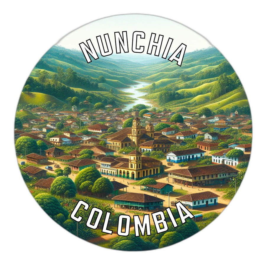 Nunchia Colombia Souvenir Die Cut Flat Magnet Image 1