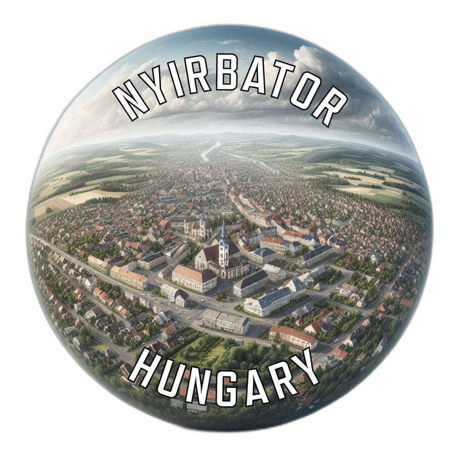 Nyirbator Hungary Souvenir Die Cut Flat Magnet Image 1