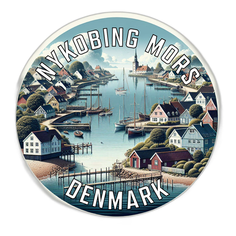 Nykobing Mors Denmark Souvenir Die Cut Flat Magnet Image 1