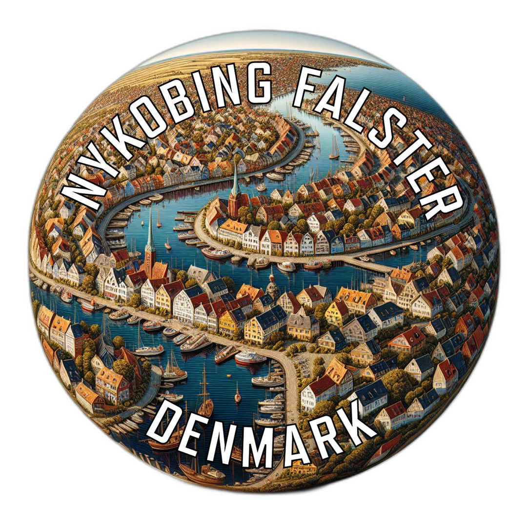 Nykobing Falster Denmark Souvenir Die Cut Flat Magnet Image 1