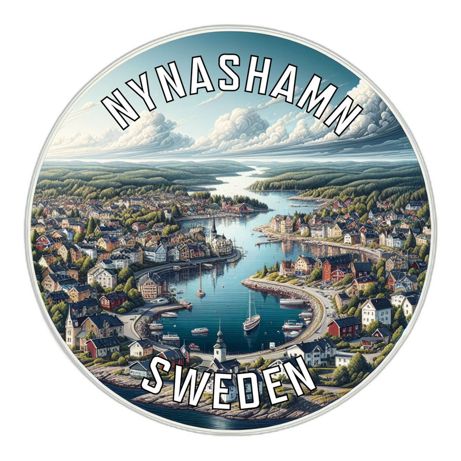 Nynashamn Sweden Souvenir Die Cut Flat Magnet Image 1