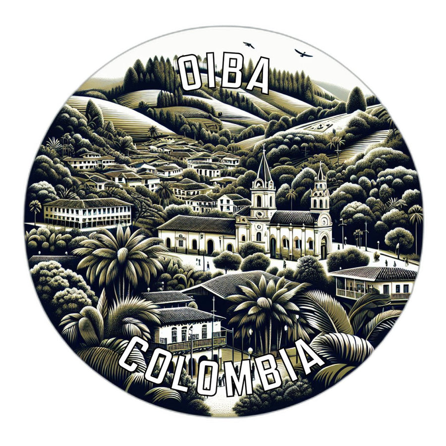 Oiba Colombia Souvenir Die Cut Flat Magnet Image 1