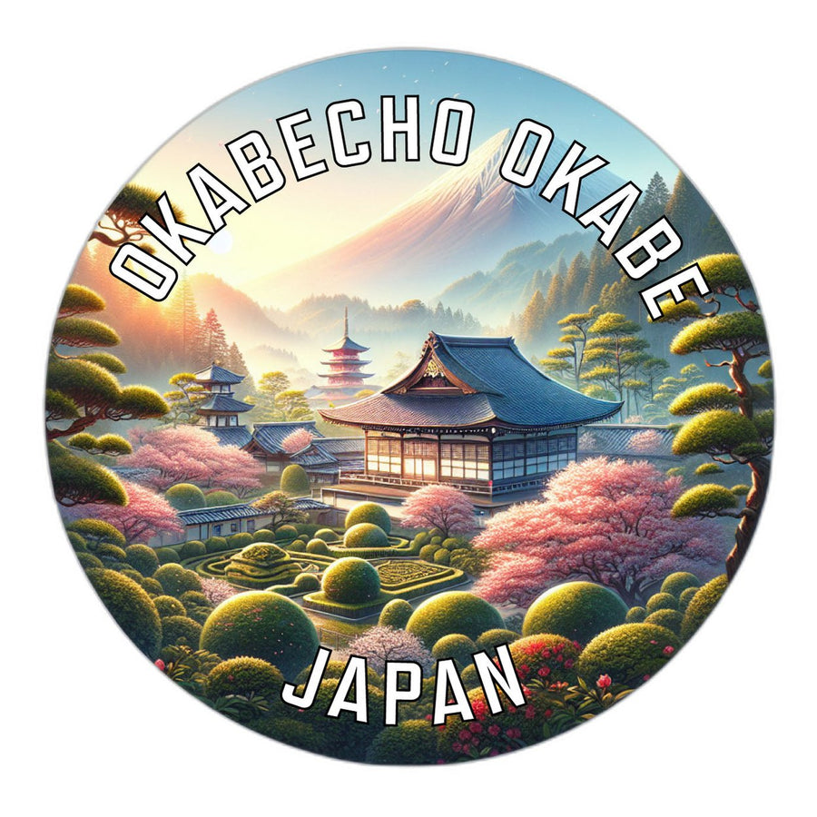 Okabecho okabe Japan Souvenir Die Cut Flat Magnet Image 1