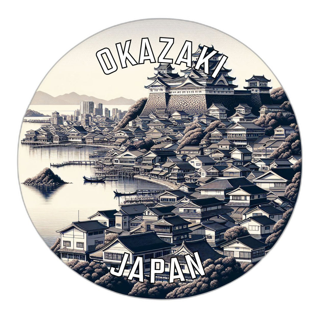 Okazaki Japan Souvenir Die Cut Flat Magnet Image 1