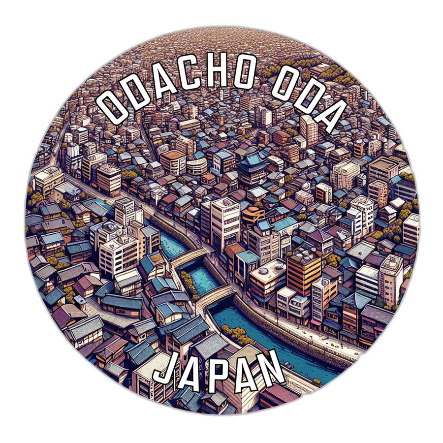 Odacho oda Japan Souvenir Die Cut Flat Magnet Image 1