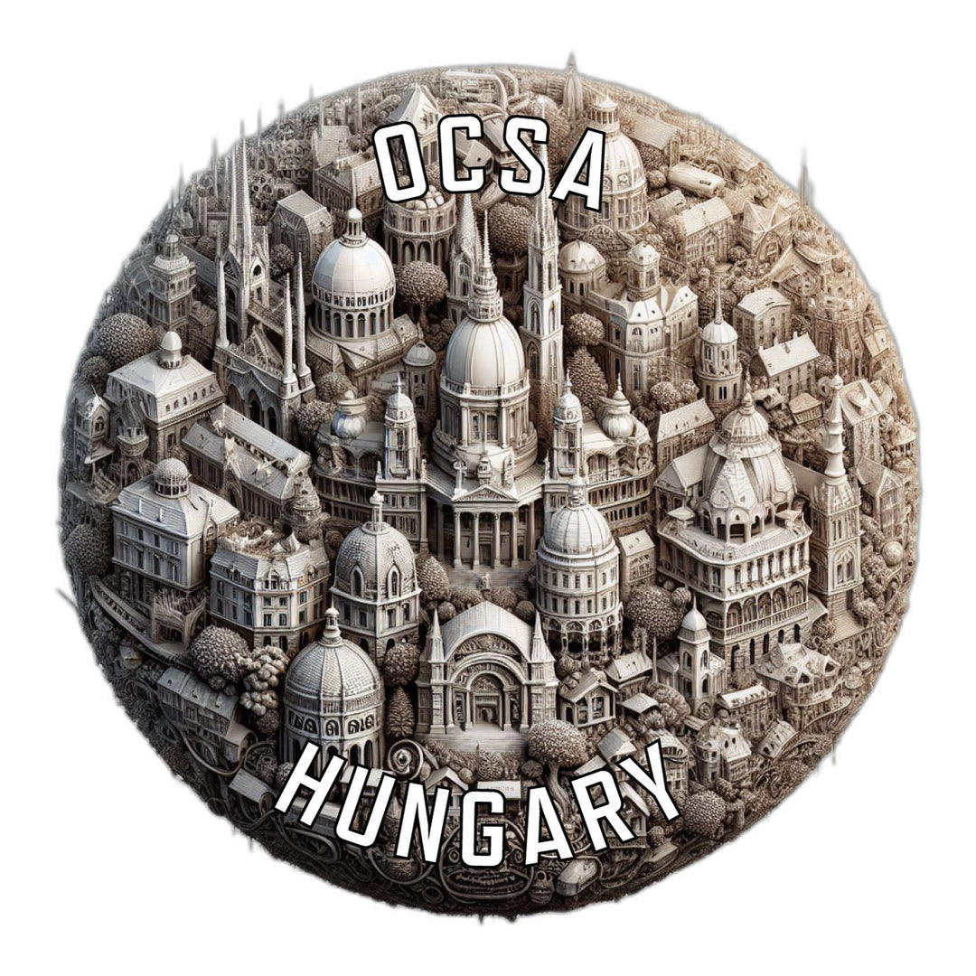 Ocsa Hungary Souvenir Die Cut Flat Magnet Image 1