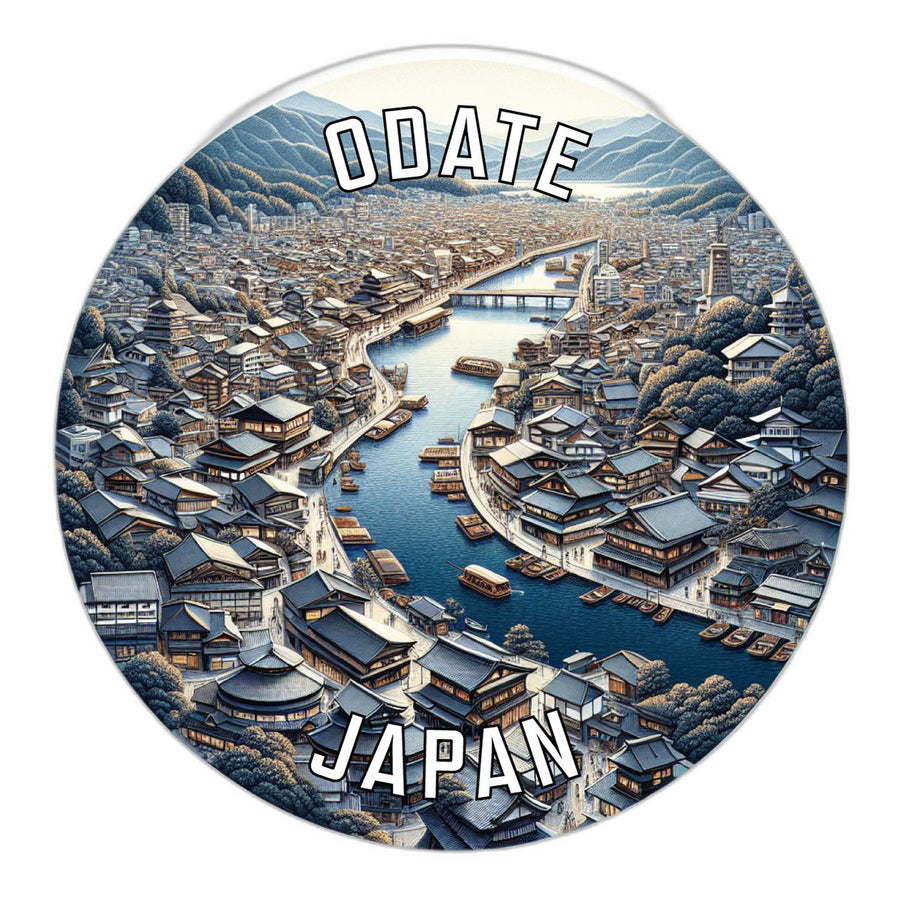 Odate Japan Souvenir Die Cut Flat Magnet Image 1