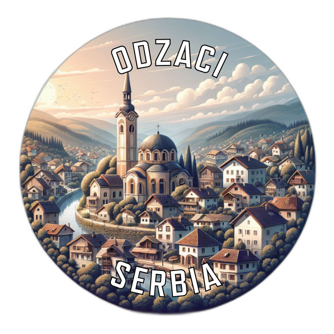 Odzaci Serbia Souvenir Die Cut Flat Magnet Image 1