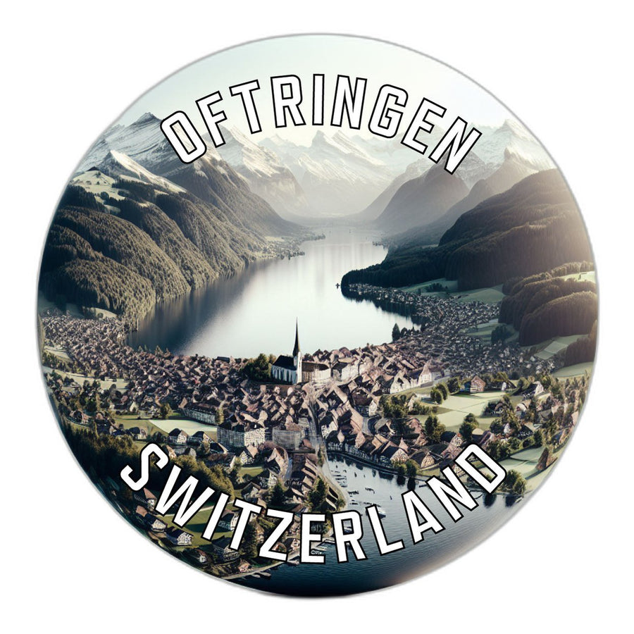 Oftringen Switzerland Souvenir Die Cut Flat Magnet Image 1